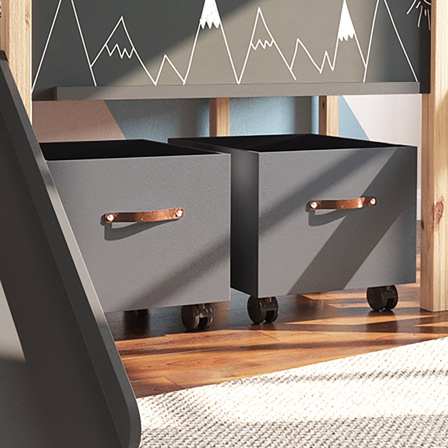 Skrzynia na zabawki Cory antracyt (edycja limitowana)