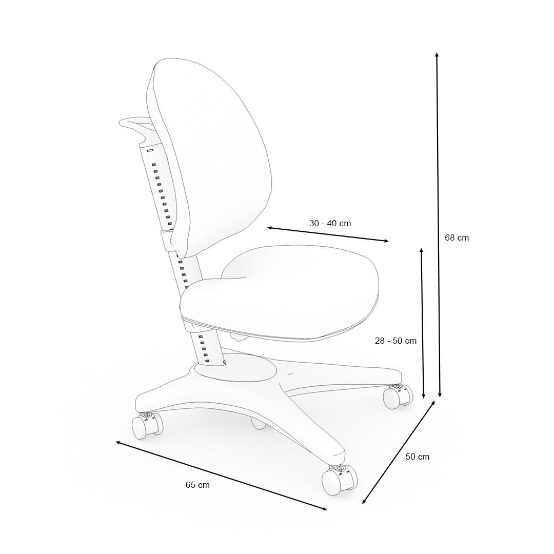 Krzesło do biurka Pluto, Różowe