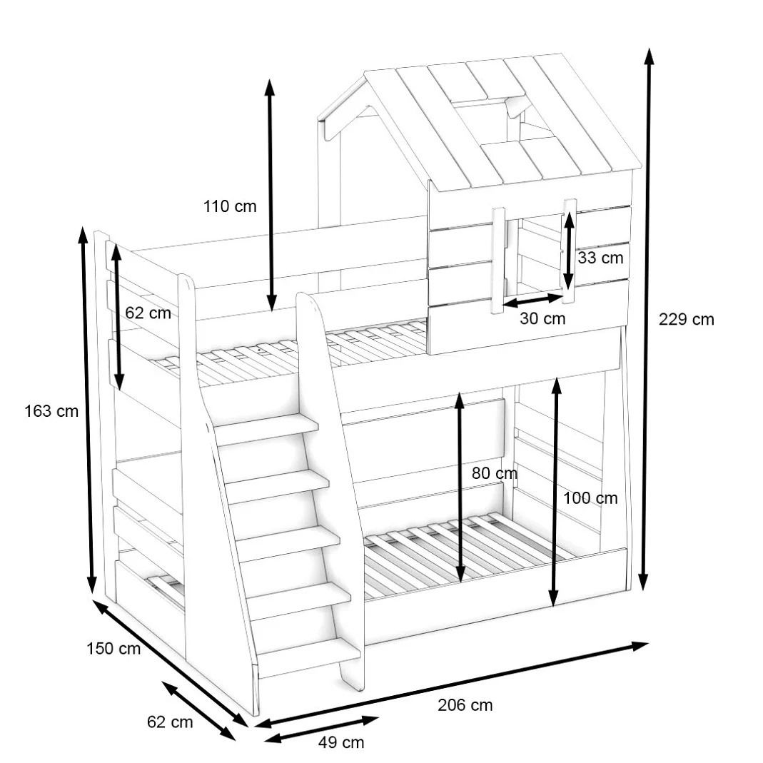 My House - łóżko piętrowe