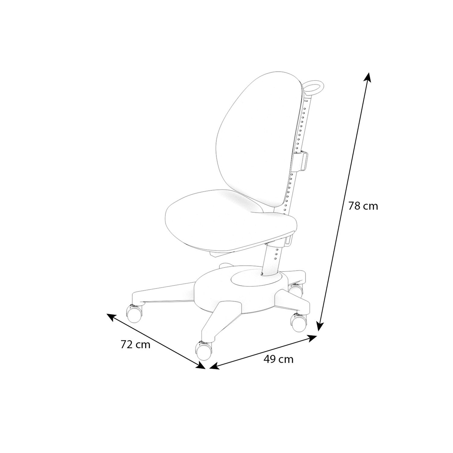 Krzesło dziecięce Luna