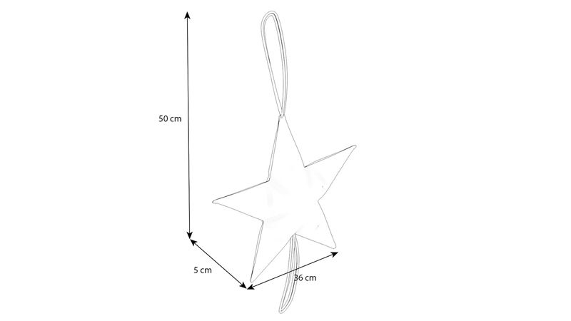 Poduszka dekoracyjna Big Star Grey Stars