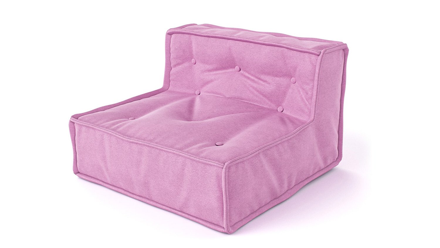 Środkowy element sofy dziecięcej MyColorCube w kolorze różowy