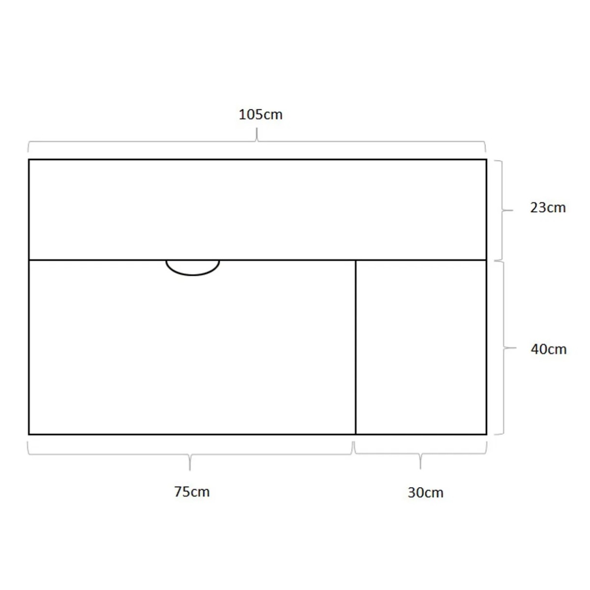 Biurko dziecięce Luna z podzielonym blatem i możliwością regulacji wysokości