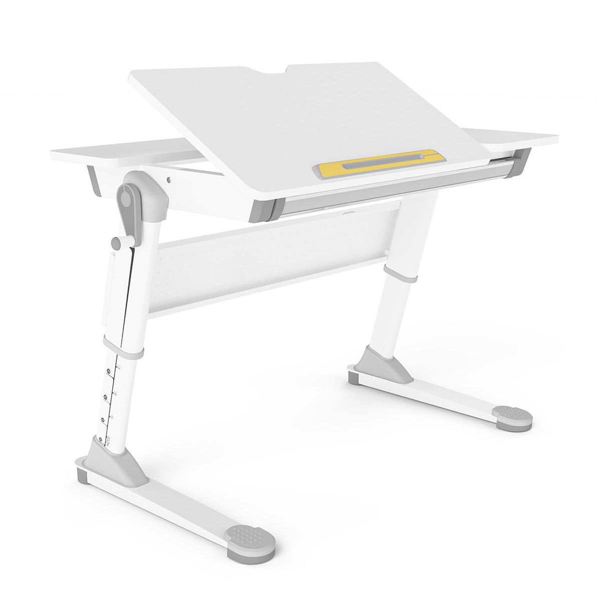 Biurko dziecięce Luna z podzielonym blatem i możliwością regulacji wysokości