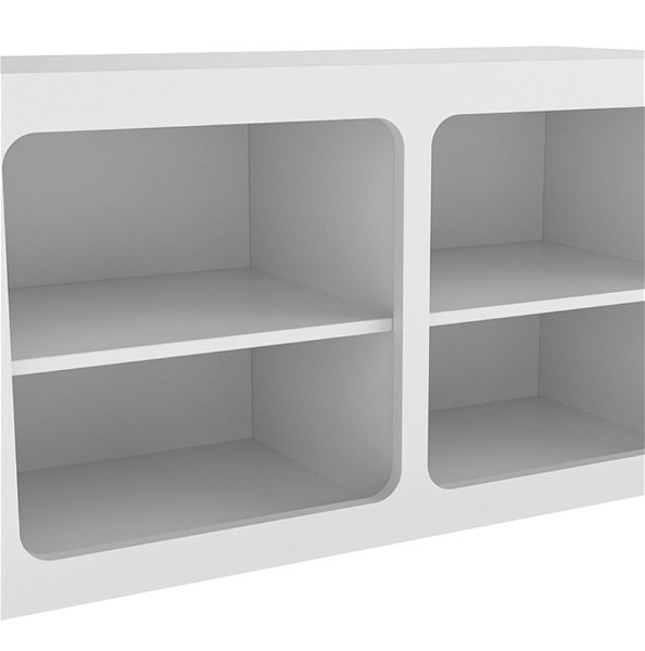 Regał biały pod łóżko domek Cory