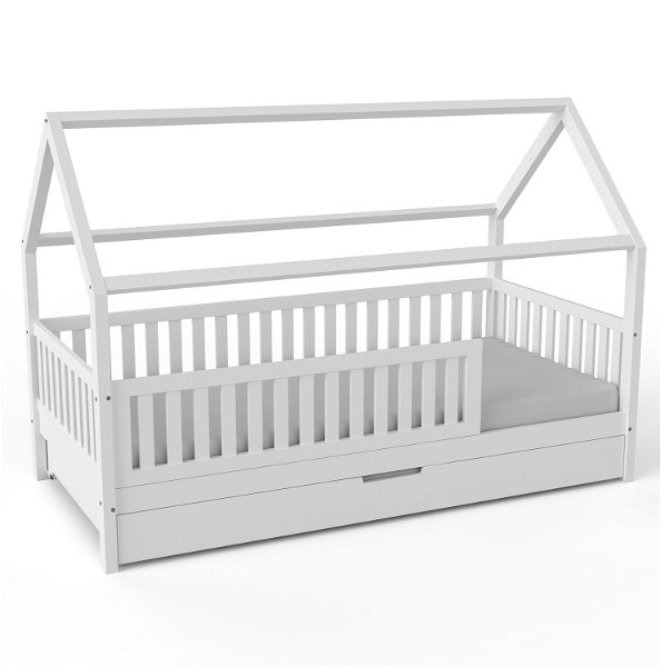 Łóżko domek Lilly w kolorze białym (90 x 200cm)