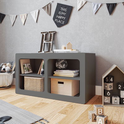 Regał Cory, antracytowy Regał Cory, antracytowy