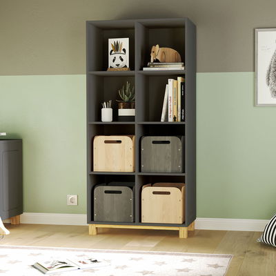 Półka Cory Kompakt 2 x 4, antracytowy Półka Cory Kompakt 2 x 4, antracytowy