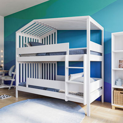 Łóżko piętrowe Yuna, białe Łóżko piętrowe Yuna, białe