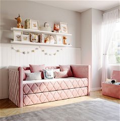 Łóżko rozkładane Vilena, 90x200 cm Flamingo