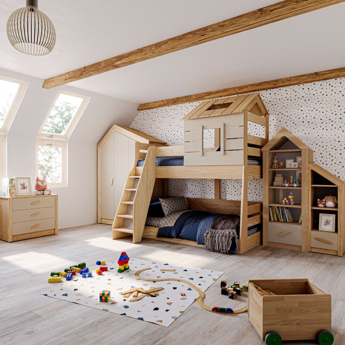 Pokój dziecięcy My House łóżko piętrowe 5- czesciowy