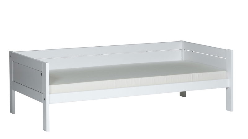Basisbett Liege deckend weiß in 90 x 200cm, (inkl. Rost) Basisbett Liege deckend weiß in 90 x 200cm, (inkl. Rost)