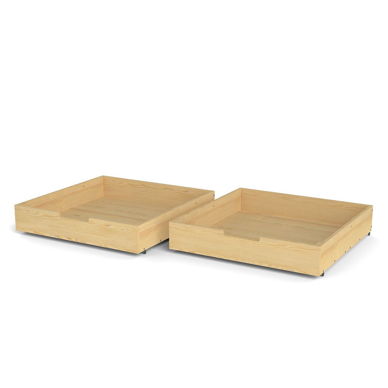 Bettkästen, 2er Set in natur (Abbildung ähnlich) Bettkästen, 2er Set in natur (Abbildung ähnlich)