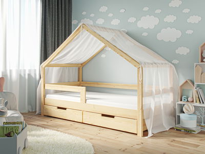 Baldachim do łóżka Domek Lara Khaki (Przezroczysty) Baldachim do łóżka Domek Lara Khaki (Przezroczysty)