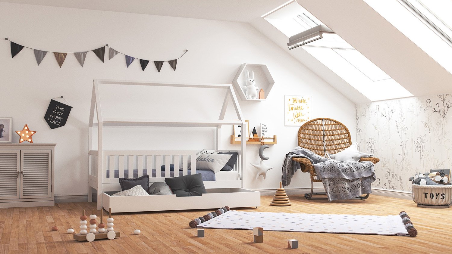 Skrzynia na pościel Lilly