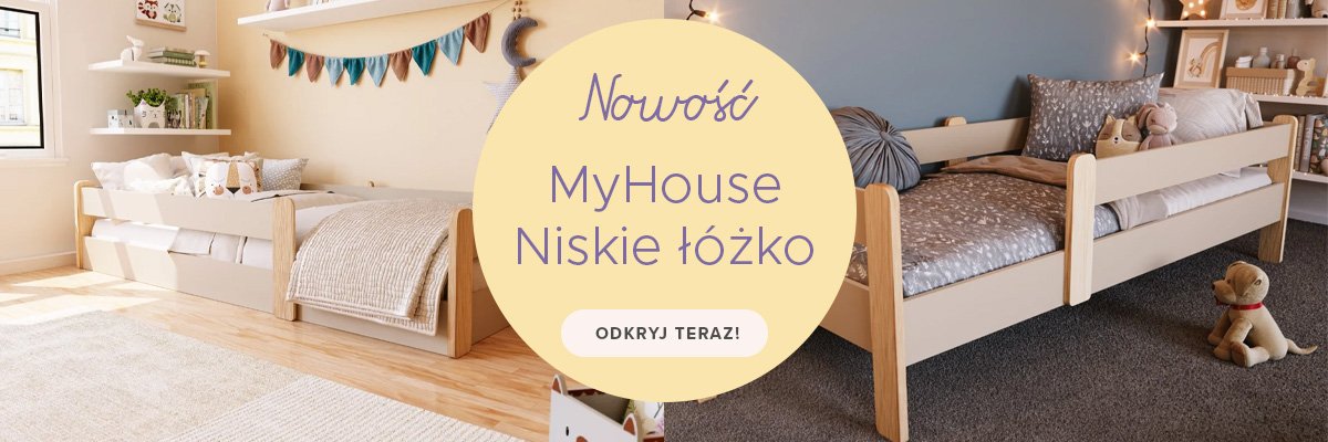 MyHouse Niskie łóżko
